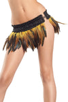 BW1000BL Turkey Exotic Feathers Skirt - Blue